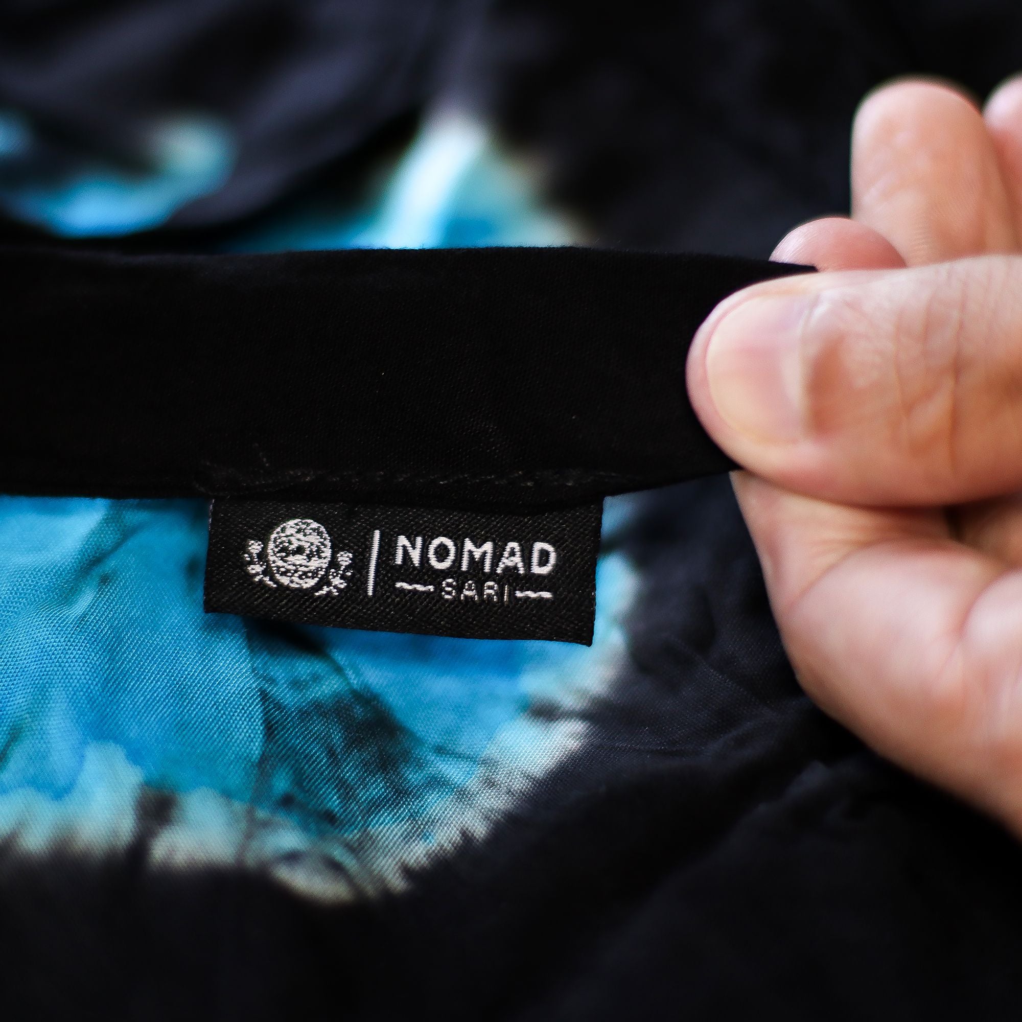 Japanese Style Lounge Pants - Black & Blue - M