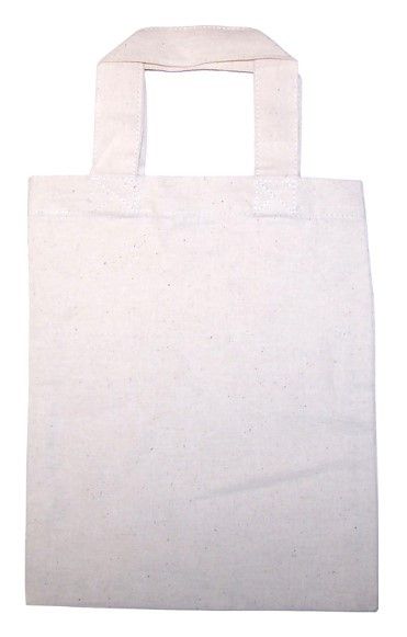 Short Handle Small Cotton Bag 20x25cm